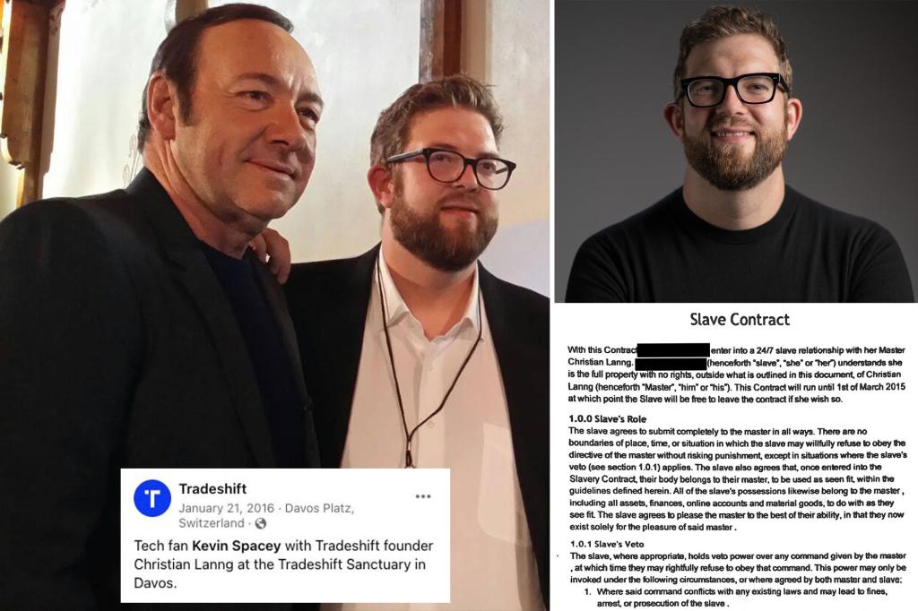 Disgraced tech CEO who allegedly kept assistant as âsex slaveâ palled around with Kevin Spacey at glitzy summit